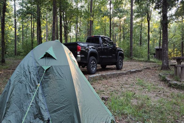 Pădurea Națională Ozark (Haw Creek Falls) - Camping în Arkansas