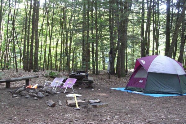 Pădurea de stat a Legiunii Americane - Camping Barkhamsted din Connecticut