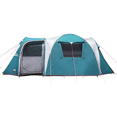 Cort NTK Arizona GT pentru 9-10 persoane pentru camping în familie |  Cort de camping de 17,4 x 8 ft cu 2 camere, 2 uși, dom 100% impermeabil și plasă respirabilă |  Cort exterior |  Cort de familie de 2500 mm cu vreme caldă și rece.