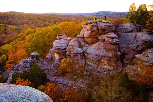 Pădurea Națională Shawnee - Camping Grădina Zeilor în sălbăticie din Illinois