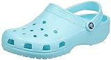 Saboți crocs unisex pentru adulți clasici (cele mai vândute), albastru gheață, 4 bărbați/6 femei