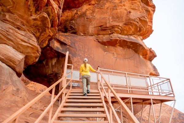 Parcul de stat Valley of Fire - Camping Atlatl Rock din Nevada