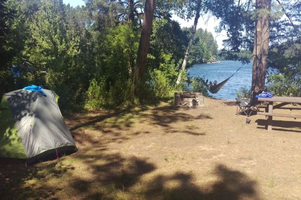 Camping Fish Creek Pond - Camping Saranac Lake din New York