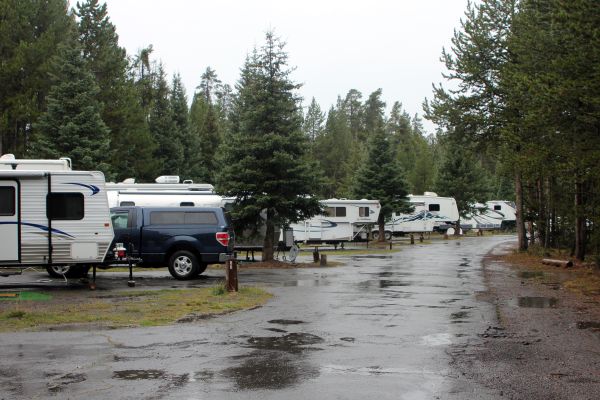 Parcul Național Yellowstone - Camping pentru RV Park Fishing Bridge din Wyoming